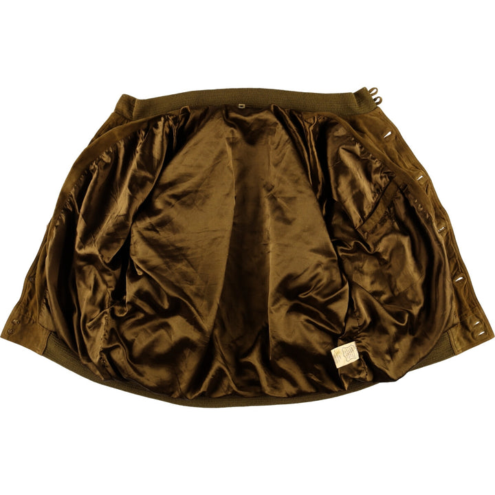 Suede leather jacket, men's size M Genuine Leather Suede Leather brown type Vintage Second Hand