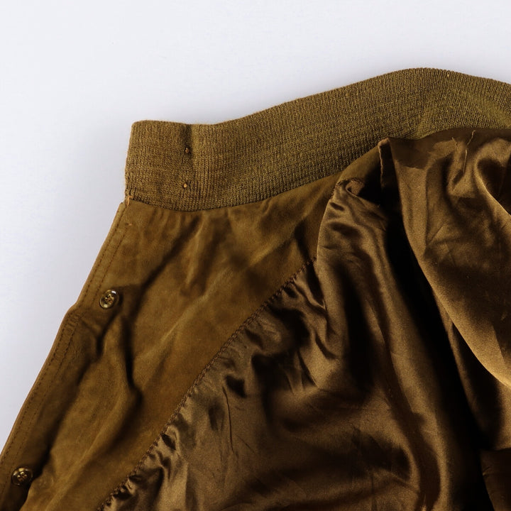 Suede leather jacket, men's size M Genuine Leather Suede Leather brown type Vintage Second Hand