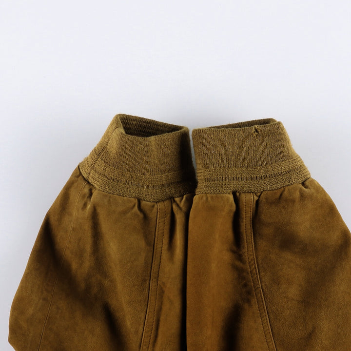 Suede leather jacket, men's size M Genuine Leather Suede Leather brown type Vintage Second Hand