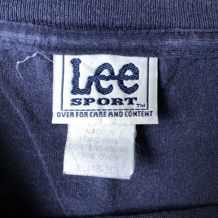 Vintage 90'S Lee SPORT College Long Sleeve T-Shirt, Men's XL cotton navy blue type Vintage Second Hand