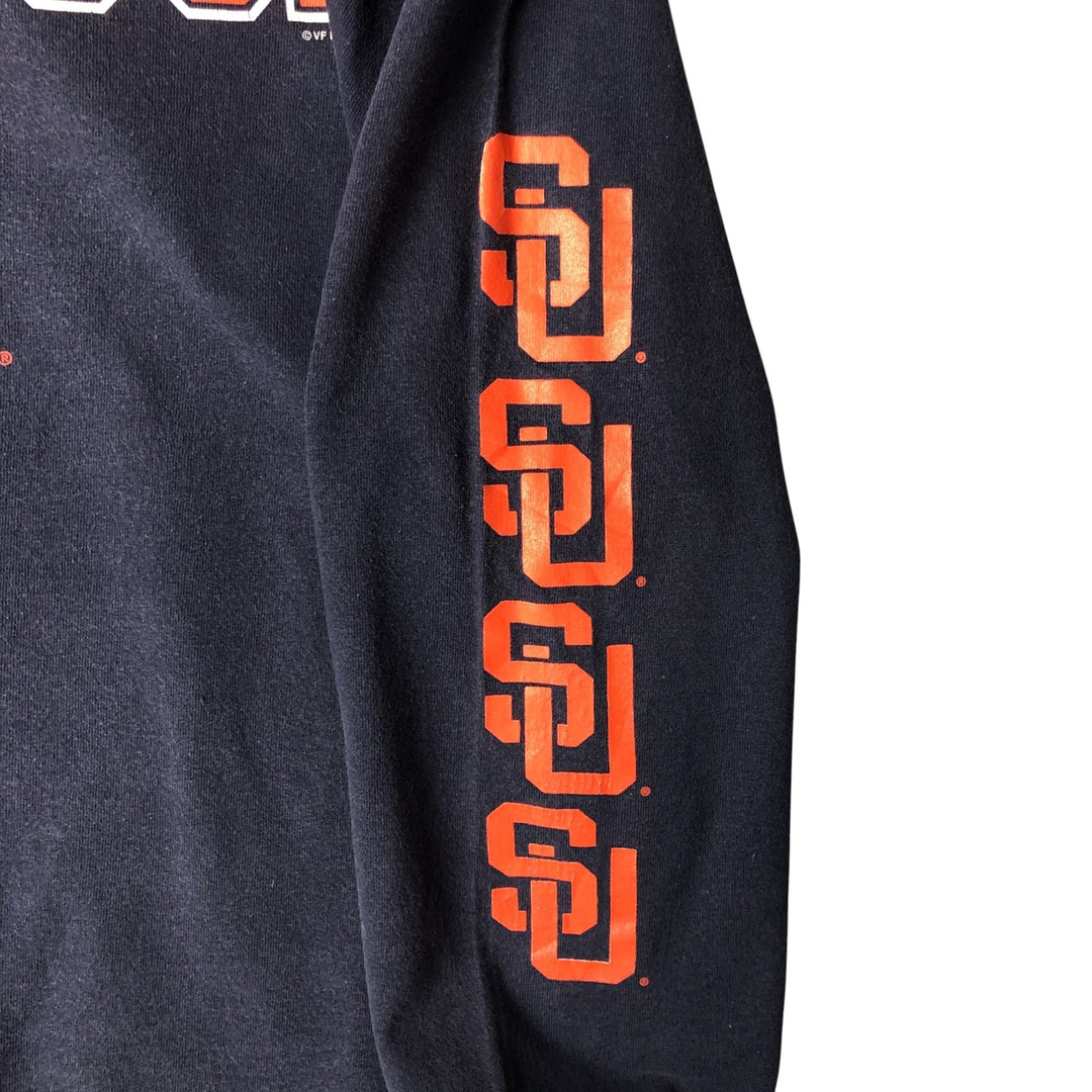 Vintage 90'S Lee SPORT College Long Sleeve T-Shirt, Men's XL cotton navy blue type Vintage Second Hand