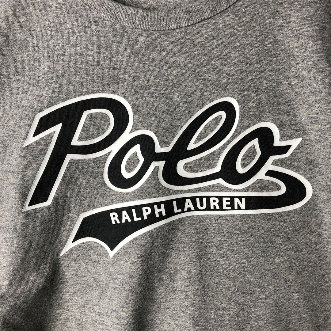 Ralph Lauren POLO RALPH LAUREN long-sleeved T-shirt, men's size L unclear gray type Vintage Second Hand