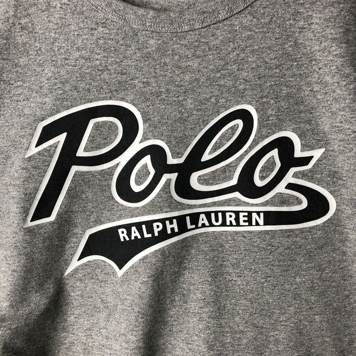 Ralph Lauren POLO RALPH LAUREN long-sleeved T-shirt, men's size L unclear gray type Vintage Second Hand