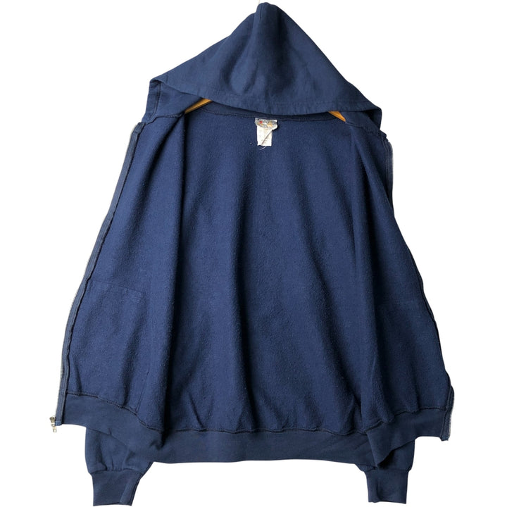 Vintage 90'S Walt Disney World full-zip sweatshirt hoodie, size L, men's cotton navy blue type Vintage Second Hand