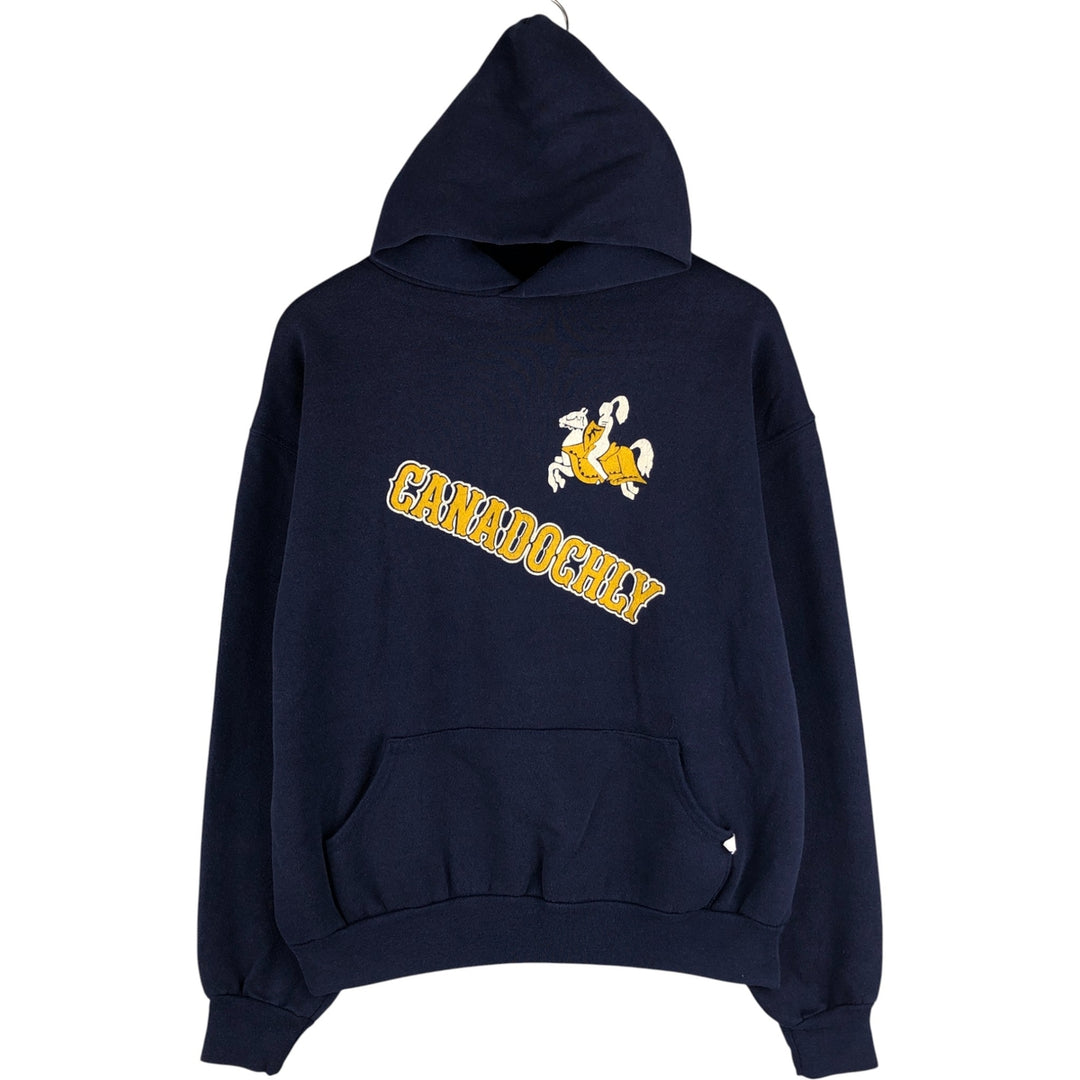 Vintage 90'S Majestic Gamewarmer Sweats full-zip hoodie, Made in USA, Men's XL cotton navy blue type Vintage Second Hand