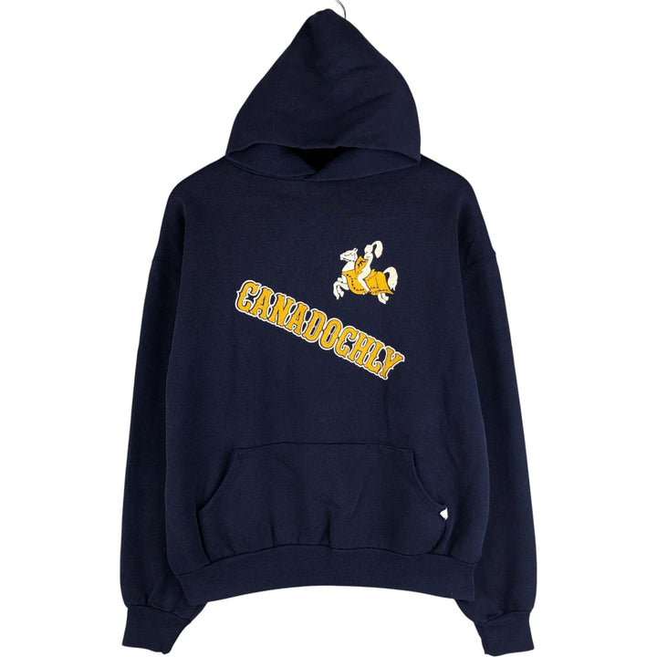 Vintage 90'S Majestic Gamewarmer Sweats full-zip hoodie, Made in USA, Men's XL cotton navy blue type Vintage Second Hand