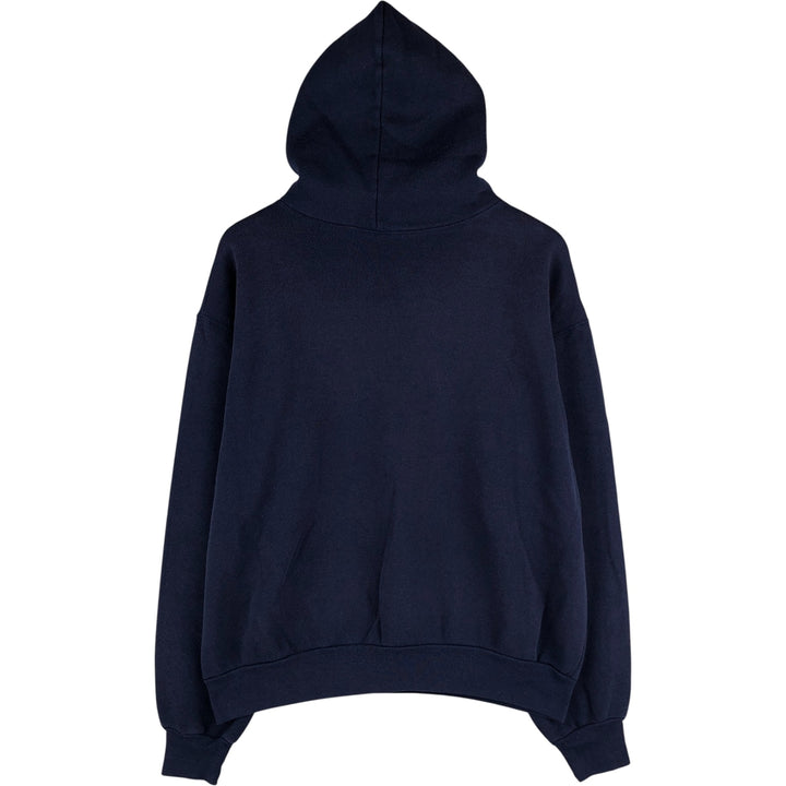 Vintage 90'S Majestic Gamewarmer Sweats full-zip hoodie, Made in USA, Men's XL cotton navy blue type Vintage Second Hand