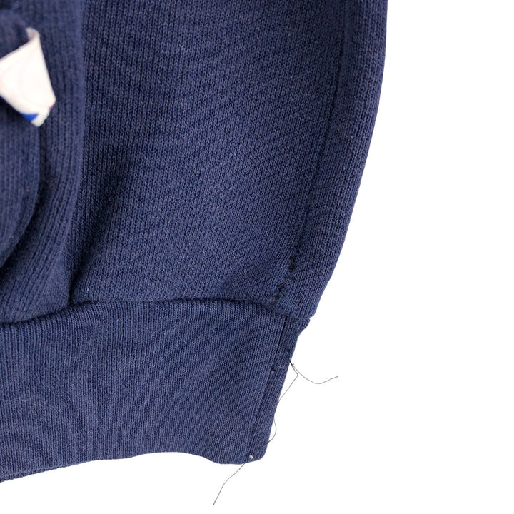 Vintage 90'S Majestic Gamewarmer Sweats full-zip hoodie, Made in USA, Men's XL cotton navy blue type Vintage Second Hand