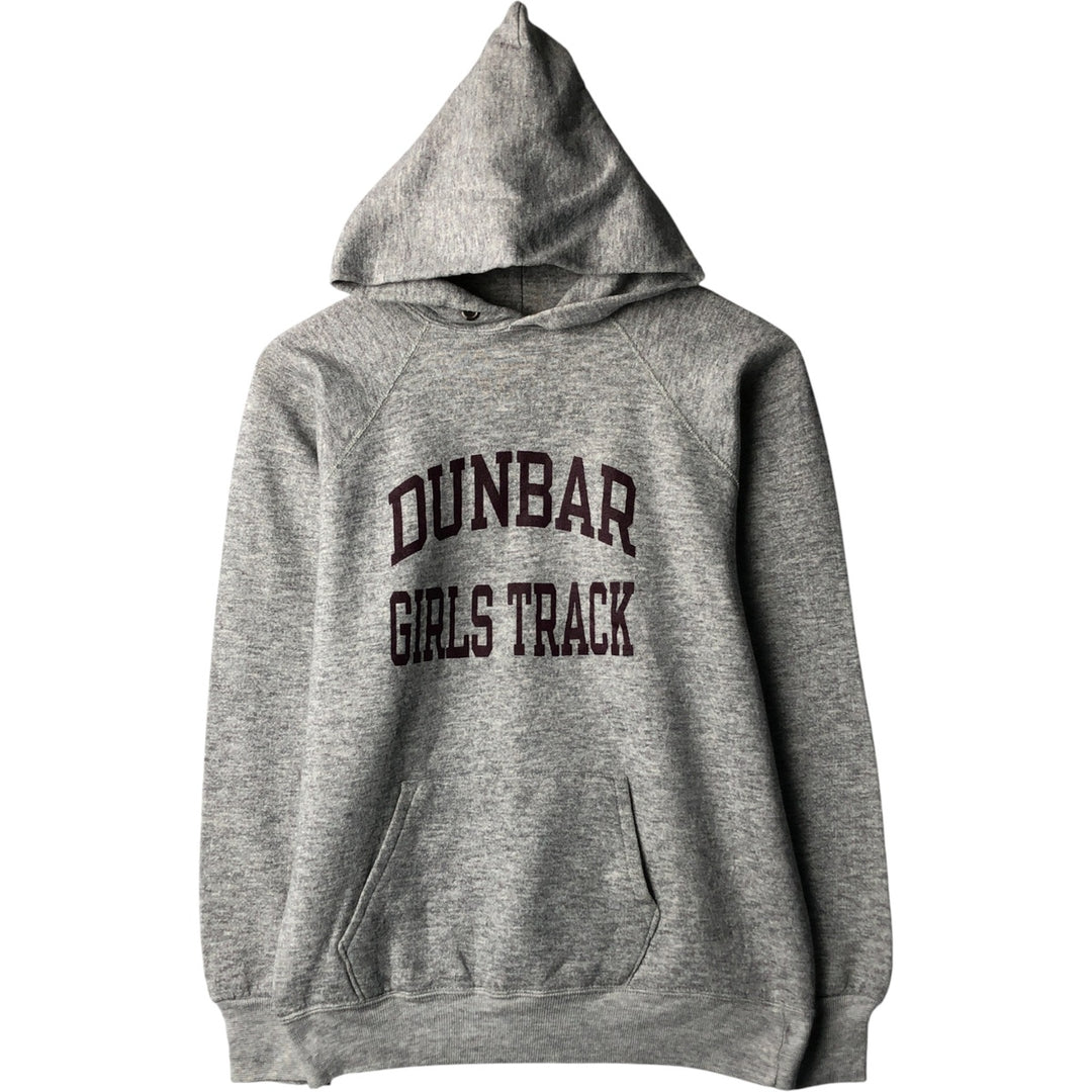 Vintage 1980'S Champion Trico Tag Remake College Pullover Hoodie, Made in USA, Women's Size M Creslan gray type Vintage Second Hand