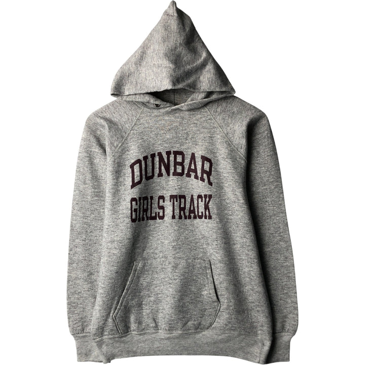 Vintage 1980'S Champion Trico Tag Remake College Pullover Hoodie, Made in USA, Women's Size M Creslan gray type Vintage Second Hand