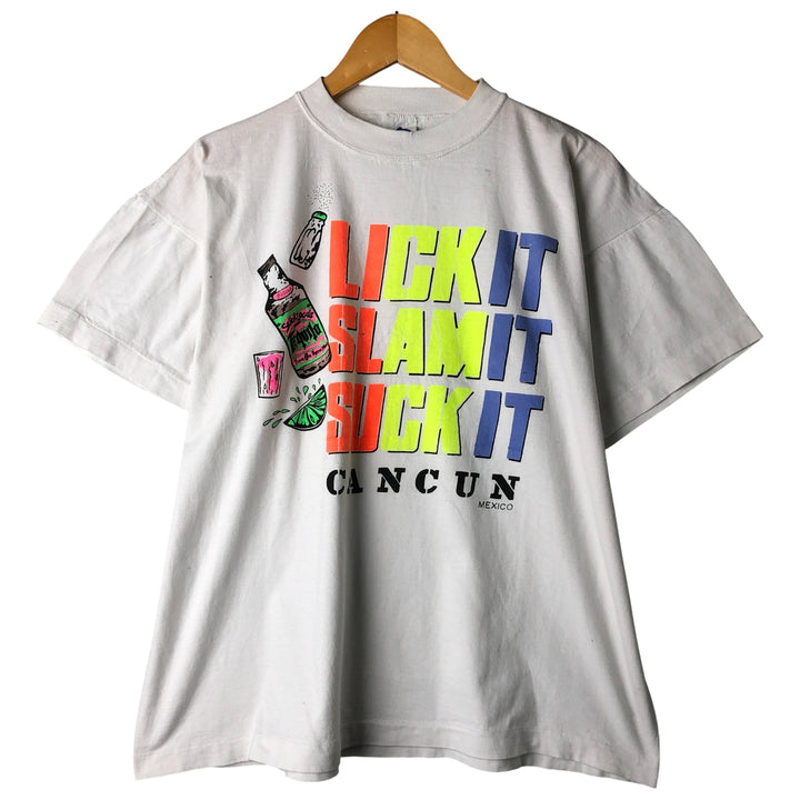 Vintage 90'S PACO'S Advertising T-Shirt, Men's XL unclear white type Vintage Second Hand