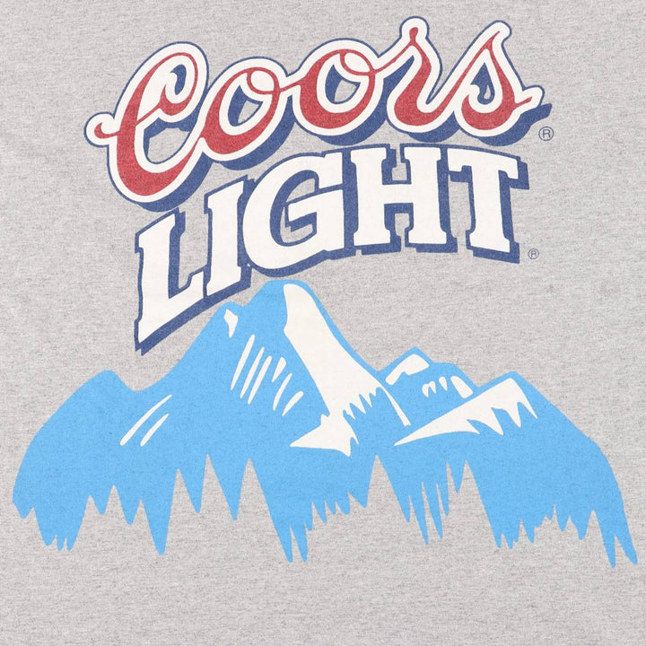 Vintage 90'S Hanes Coors Light advertising T-shirt, Made in Canada, Men's XL cotton gray type Vintage Second Hand