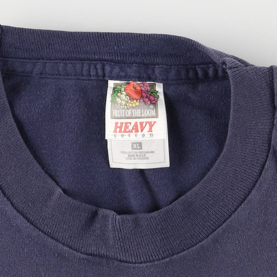 90s-00'S Fruit of the Loom Purdue Boilermakers Advertising T-Shirt, Made in USA, Men's XL, Vintage cotton blue type Vintage Second Hand