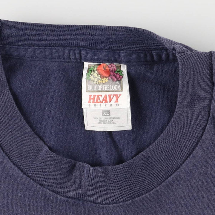 90s-00'S Fruit of the Loom Purdue Boilermakers Advertising T-Shirt, Made in USA, Men's XL, Vintage cotton blue type Vintage Second Hand