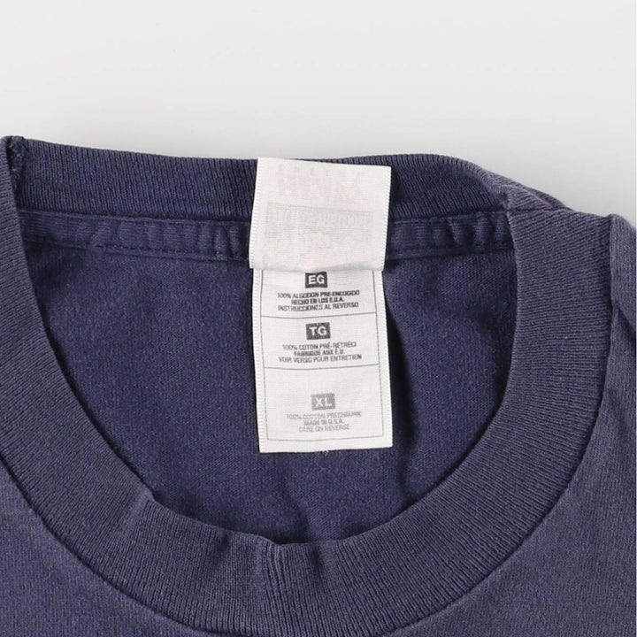 90s-00'S Fruit of the Loom Purdue Boilermakers Advertising T-Shirt, Made in USA, Men's XL, Vintage cotton blue type Vintage Second Hand