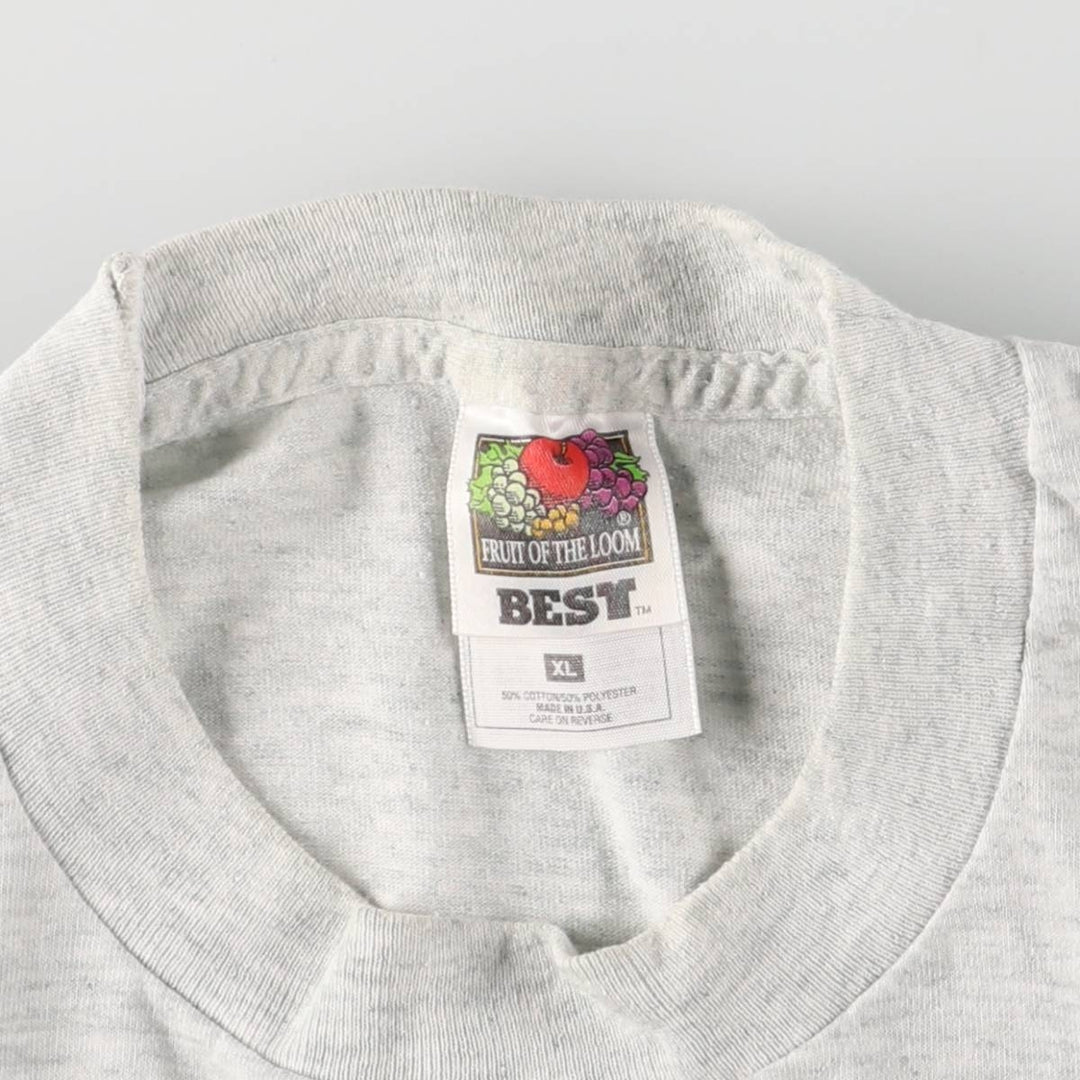 Vintage 90s-00'S Fruit of the Loom Kalik Advertising T-Shirt, Made in USA, Men's XL cotton white type Vintage Second Hand