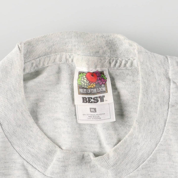 Vintage 90s-00'S Fruit of the Loom Kalik Advertising T-Shirt, Made in USA, Men's XL cotton white type Vintage Second Hand