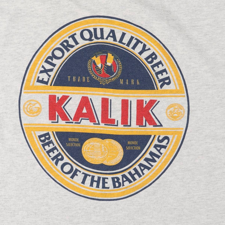 Vintage 90s-00'S Fruit of the Loom Kalik Advertising T-Shirt, Made in USA, Men's XL cotton white type Vintage Second Hand