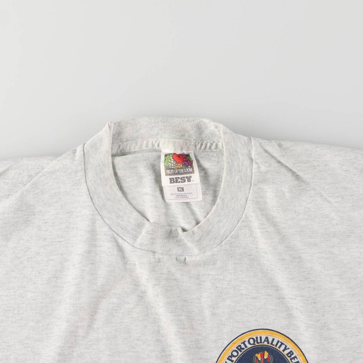 Vintage 90s-00'S Fruit of the Loom Kalik Advertising T-Shirt, Made in USA, Men's XL cotton white type Vintage Second Hand