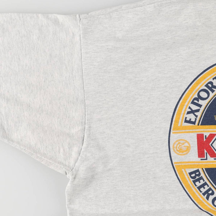 Vintage 90s-00'S Fruit of the Loom Kalik Advertising T-Shirt, Made in USA, Men's XL cotton white type Vintage Second Hand