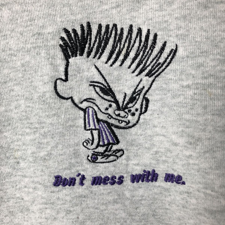 90'S Fruit of the Loom Sweatshirt, Men's Size L, Vintage cotton gray type Vintage Second Hand