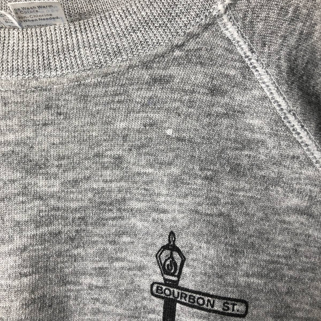 Vintage 80'S Hanes Blue Tag Printed Sweatshirt, Made in USA, Men's XL cotton gray type Vintage Second Hand