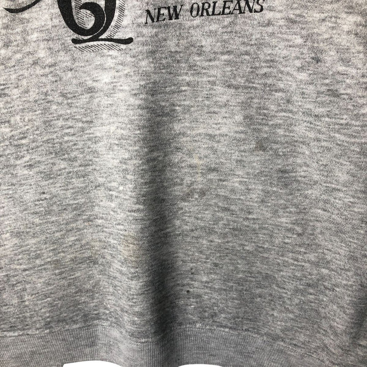 Vintage 80'S Hanes Blue Tag Printed Sweatshirt, Made in USA, Men's XL cotton gray type Vintage Second Hand