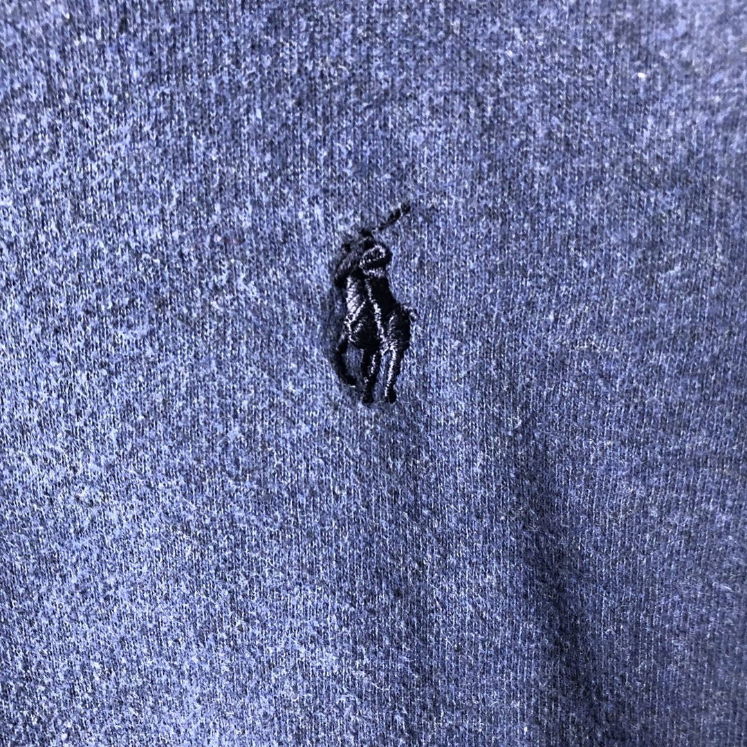 Ralph Lauren POLO RALPH LAUREN sweatshirt pullover hoodie, men's size L cotton navy blue type Vintage Second Hand