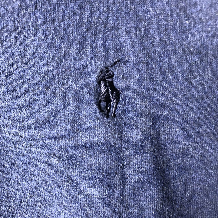Ralph Lauren POLO RALPH LAUREN sweatshirt pullover hoodie, men's size L cotton navy blue type Vintage Second Hand