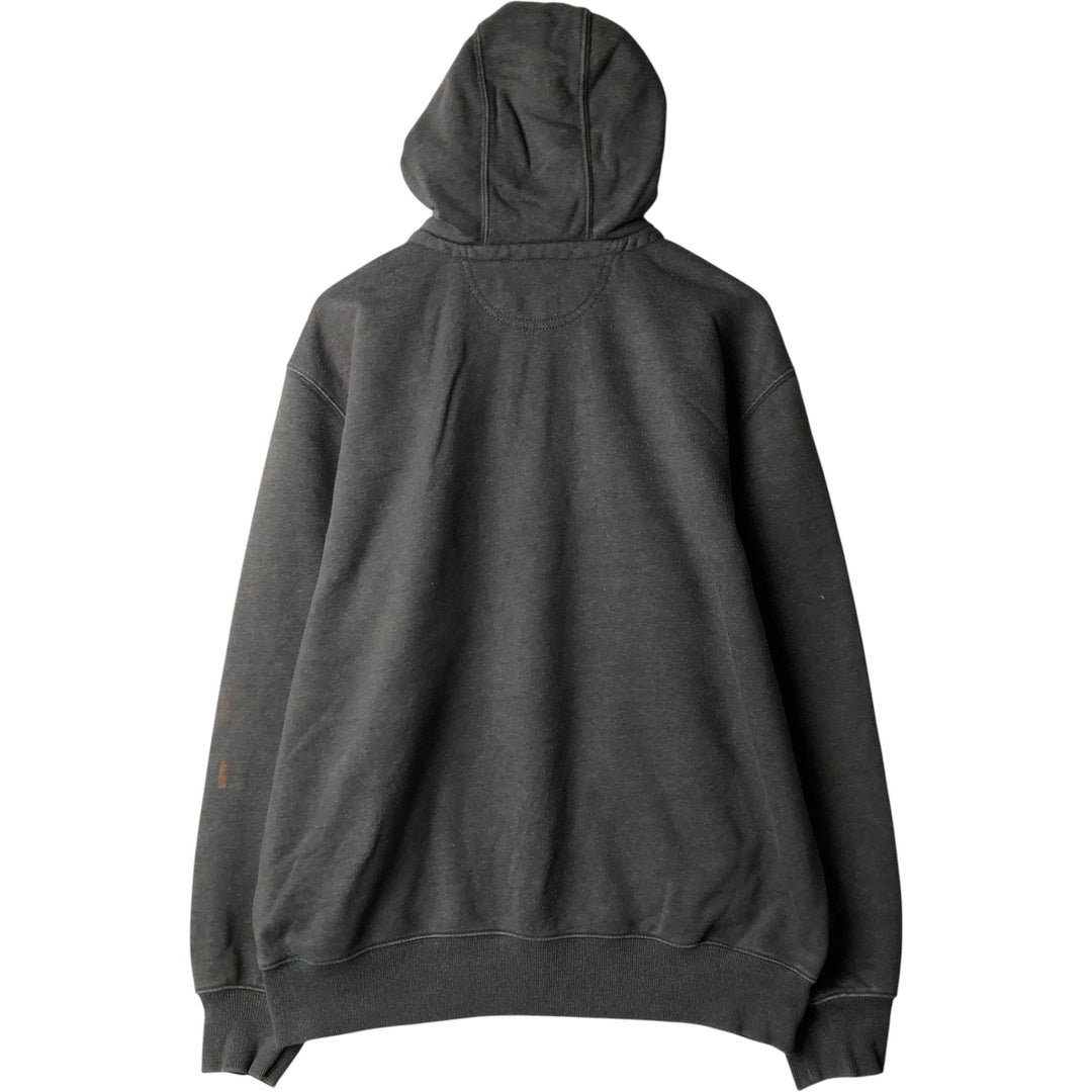 Carhartt Original Fit Half-Zip Pullover Hoodie, Men's Size L cotton Charcoal Vintage Second Hand