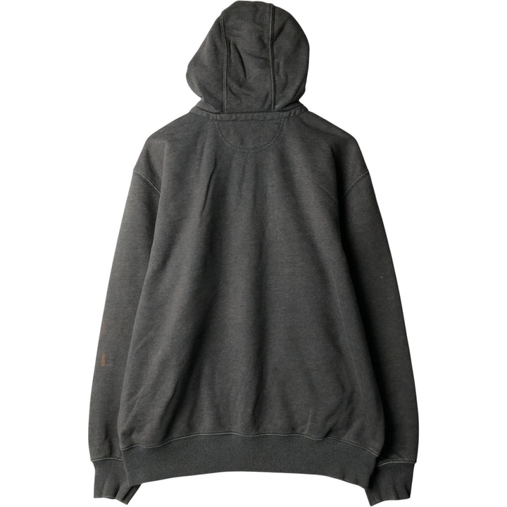 Carhartt Original Fit Half-Zip Pullover Hoodie, Men's Size L cotton Charcoal Vintage Second Hand