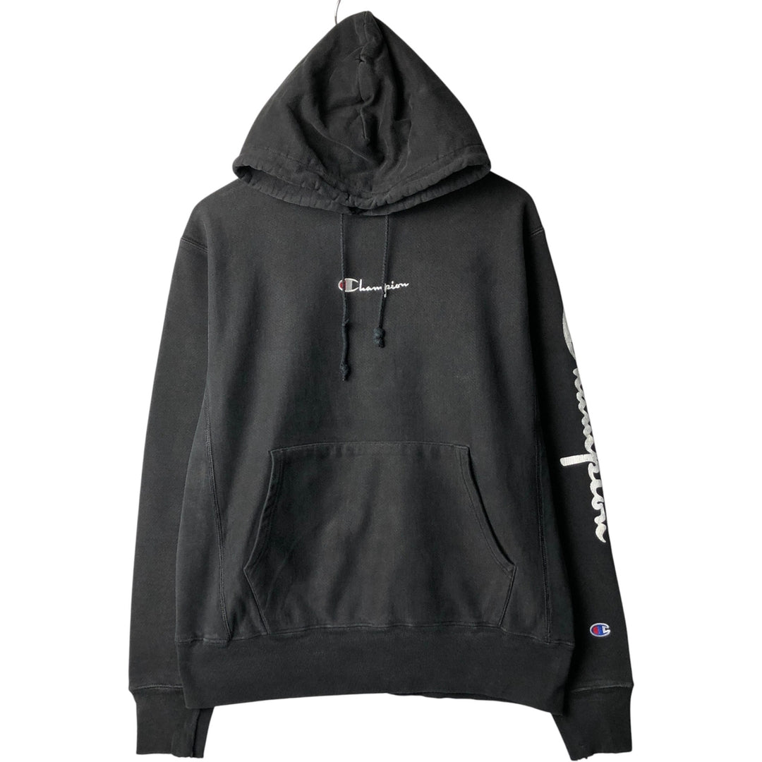 Champion REVERSE WEAVE Reverse Weave Sweat Pullover Hoodie Men's M cotton black type Vintage Second Hand