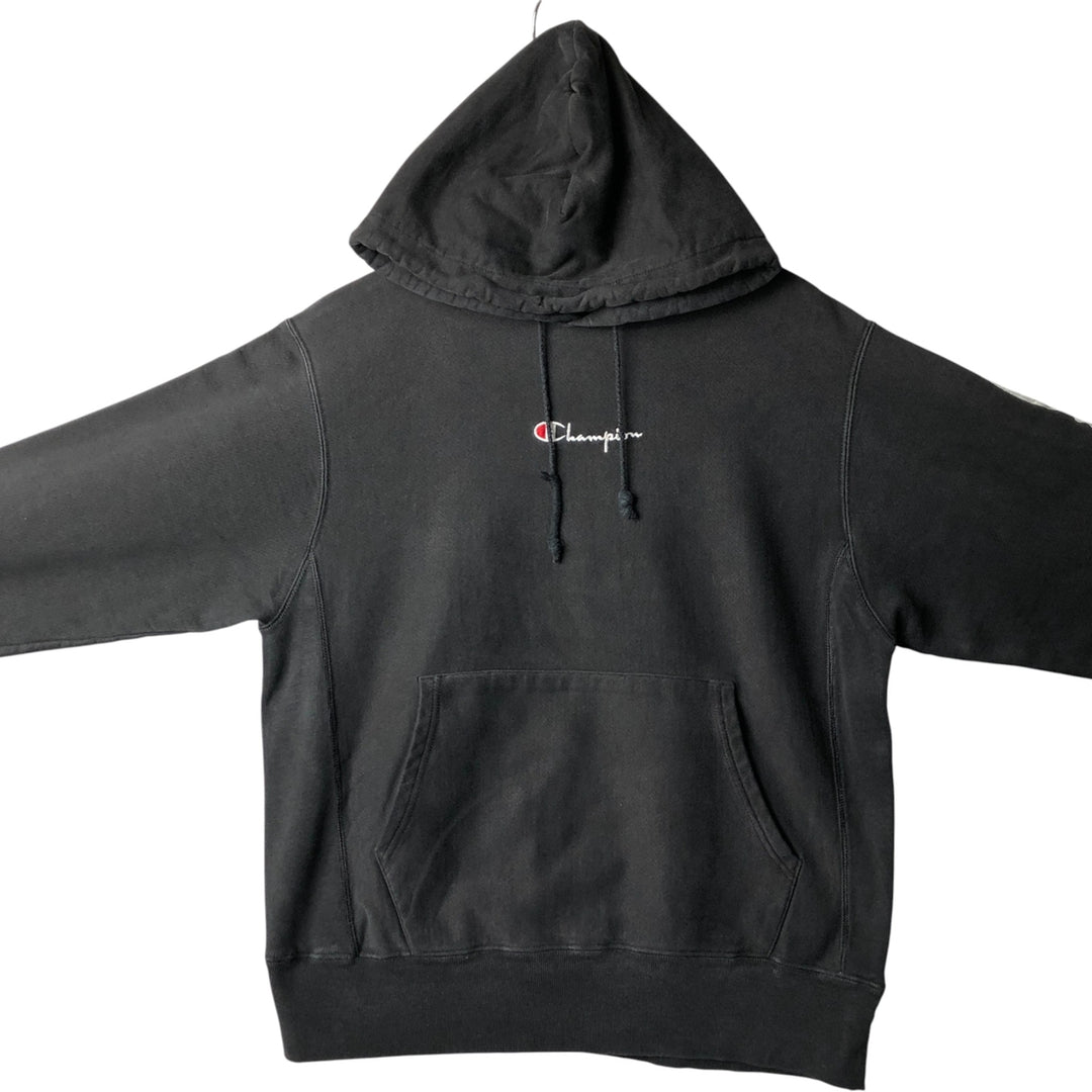 Champion REVERSE WEAVE Reverse Weave Sweat Pullover Hoodie Men's M cotton black type Vintage Second Hand