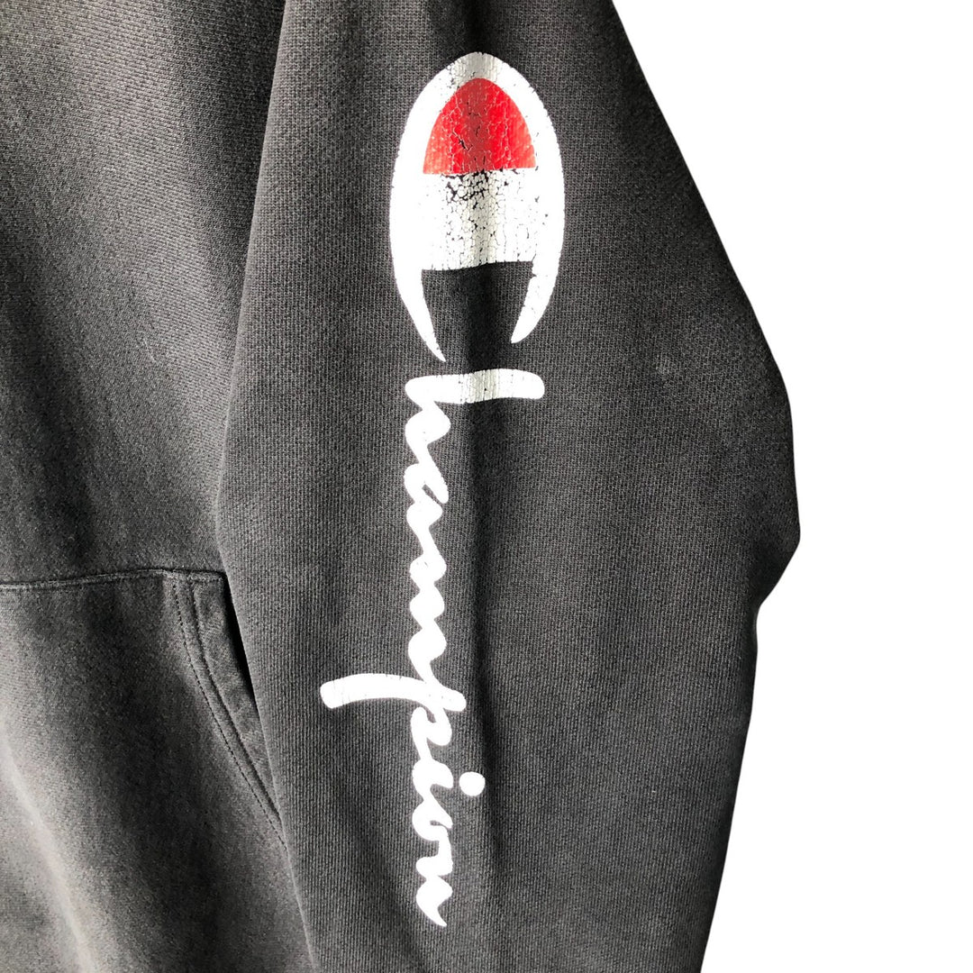 Champion REVERSE WEAVE Reverse Weave Sweat Pullover Hoodie Men's M cotton black type Vintage Second Hand