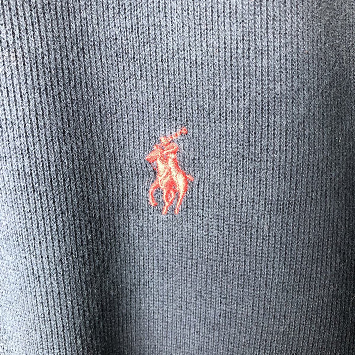 Ralph Lauren POLO by Ralph Lauren Half-Zip Sweatshirt, Men's Size L cotton navy blue type Vintage Second Hand