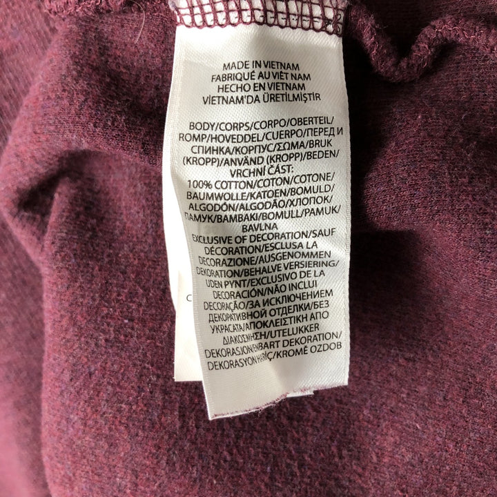 Ralph Lauren POLO RALPH LAUREN Half-zip sweatshirt, men's M size cotton burgundy type Vintage Second Hand