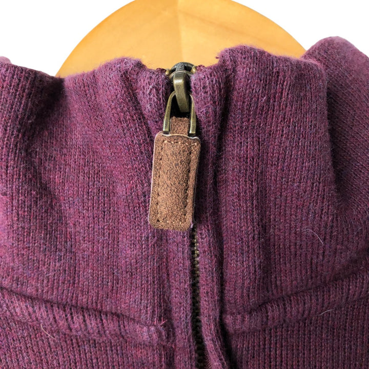 Ralph Lauren POLO RALPH LAUREN Half-zip sweatshirt, men's M size cotton burgundy type Vintage Second Hand