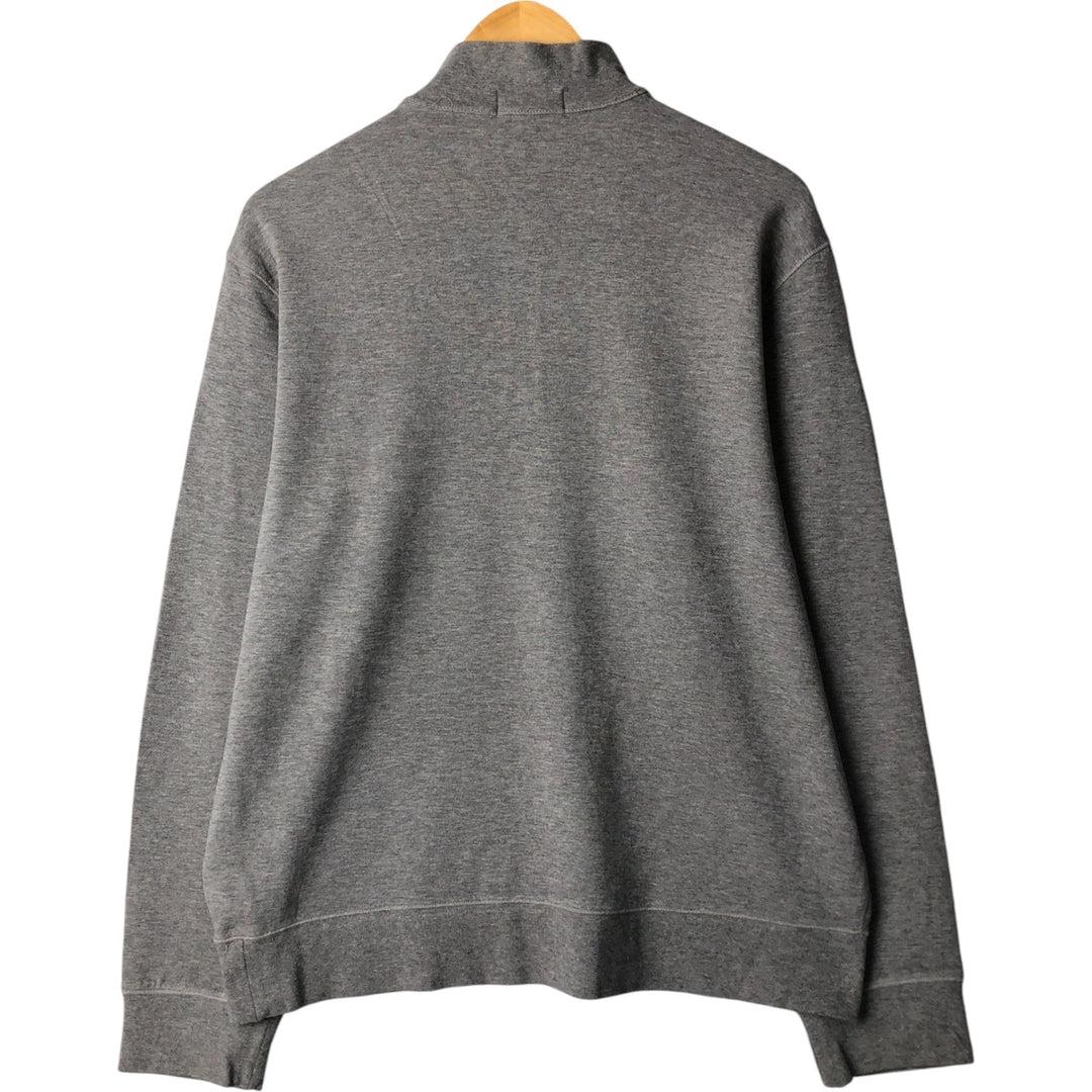 Ralph Lauren POLO RALPH LAUREN Half-zip sweatshirt, sweatshirt, men's size L cotton gray type Vintage Second Hand