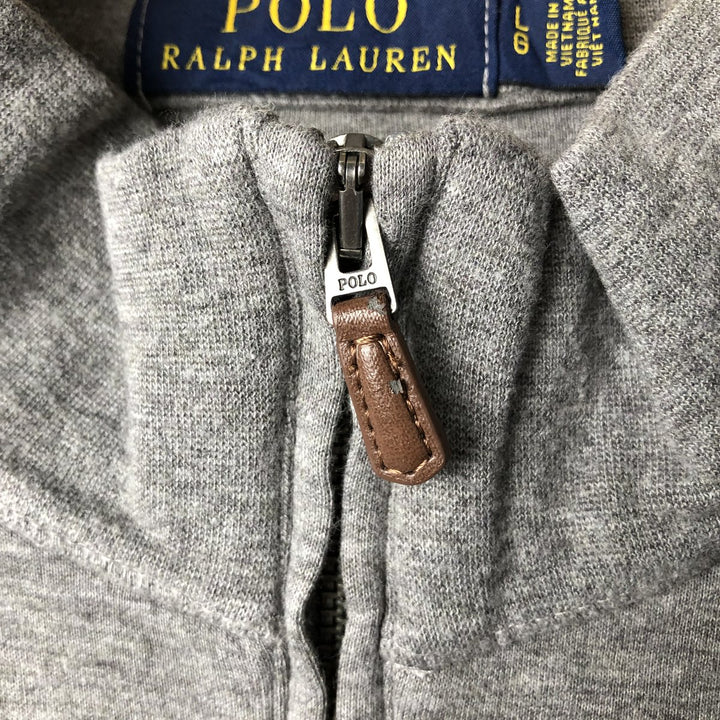 Ralph Lauren POLO RALPH LAUREN Half-zip sweatshirt, sweatshirt, men's size L cotton gray type Vintage Second Hand
