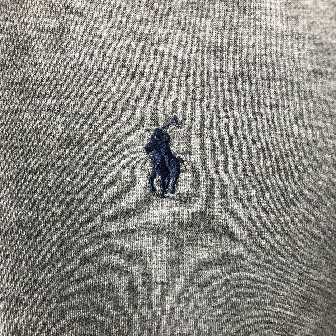 Ralph Lauren POLO RALPH LAUREN Half-zip sweatshirt, sweatshirt, men's size L cotton gray type Vintage Second Hand