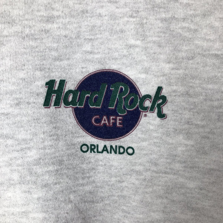 90'S Hard Rock Cafe Advertising Sweatshirt, Men's, Size L, Vintage cotton gray type Vintage Second Hand
