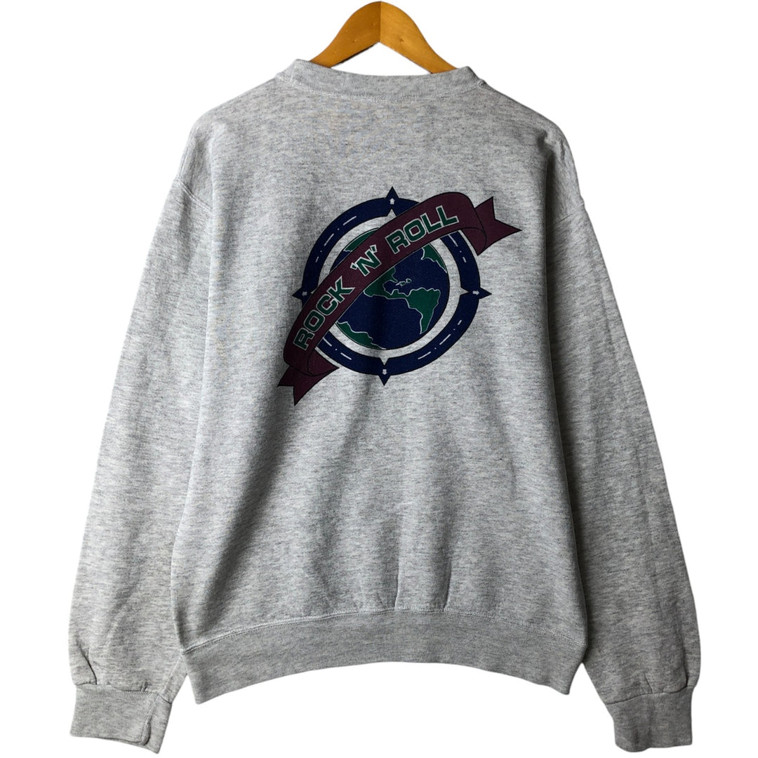 90'S Hard Rock Cafe Advertising Sweatshirt, Men's, Size Medium, Vintage polyester gray type Vintage Second Hand