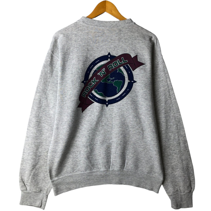 90'S Hard Rock Cafe Advertising Sweatshirt, Men's, Size Medium, Vintage polyester gray type Vintage Second Hand