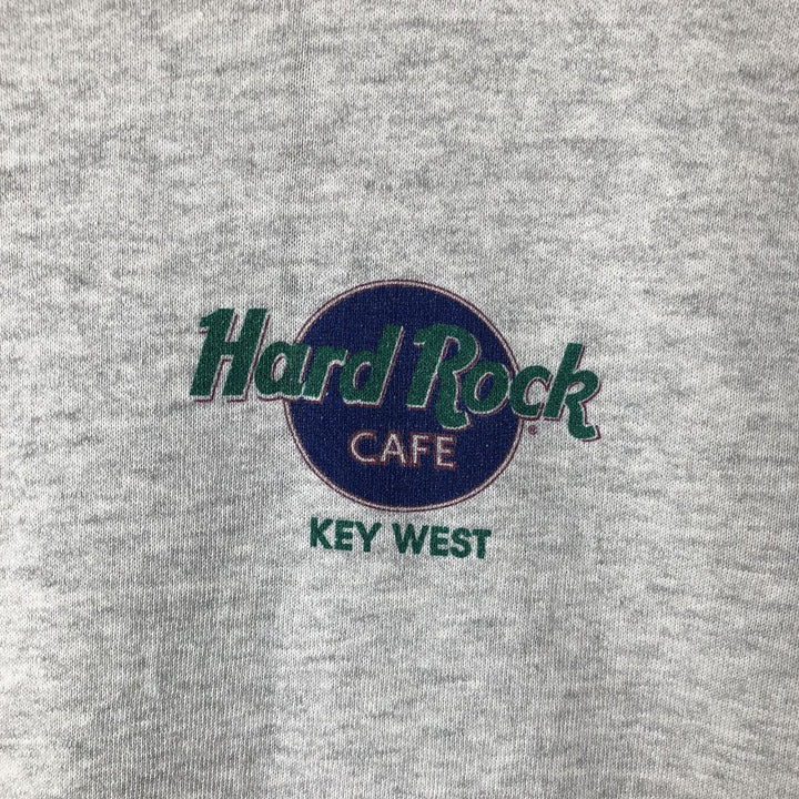 90'S Hard Rock Cafe Advertising Sweatshirt, Men's, Size Medium, Vintage polyester gray type Vintage Second Hand