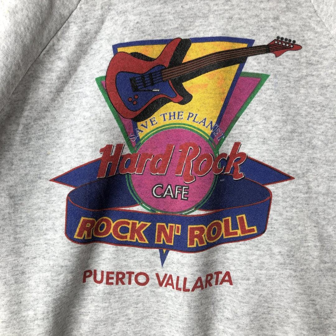 90'S Hard Rock Cafe Advertising Sweatshirt, Men's, Size XL, Vintage cotton gray type Vintage Second Hand