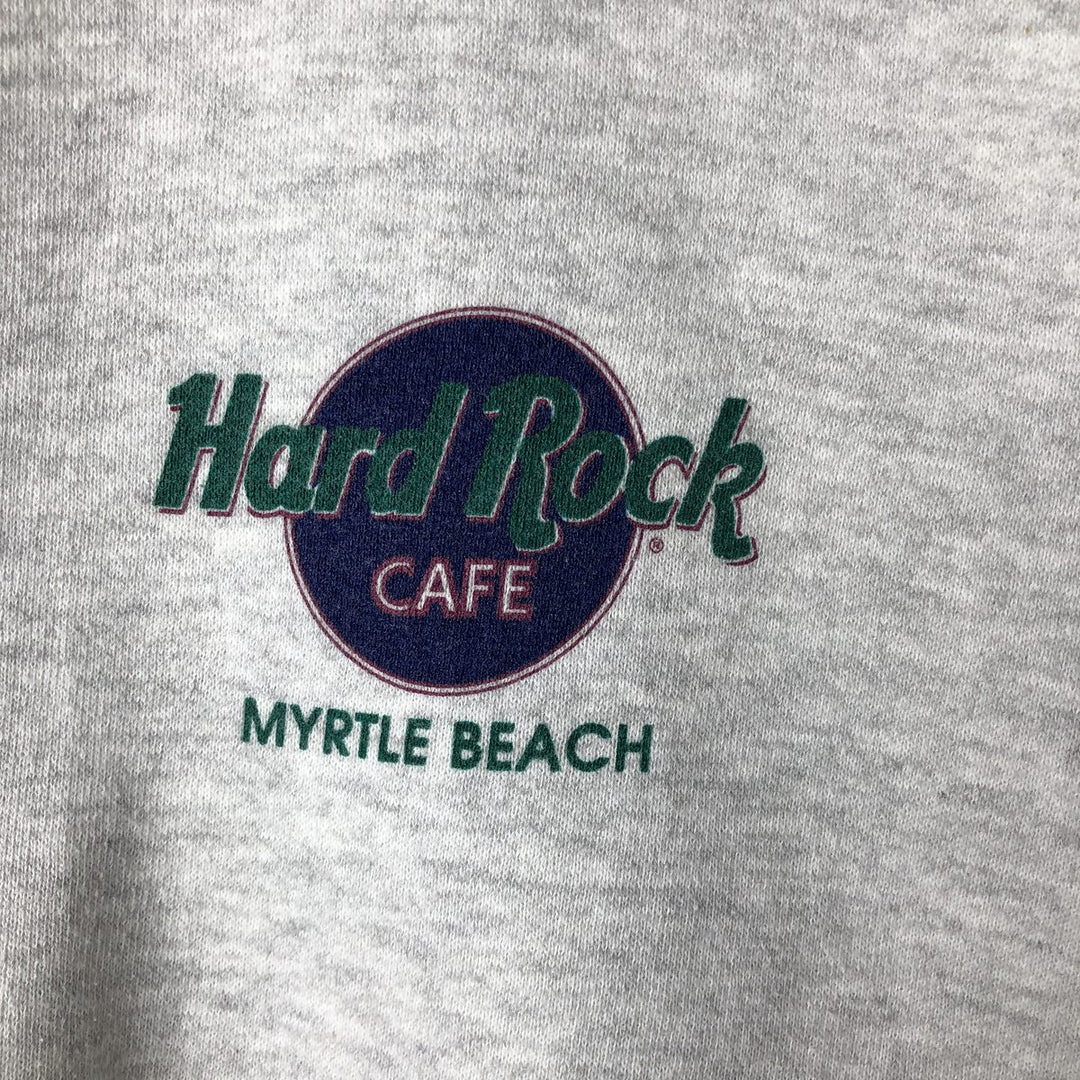 90'S Hard Rock Cafe Advertising Sweatshirt, Men's, Size XL, Vintage polyester gray type Vintage Second Hand