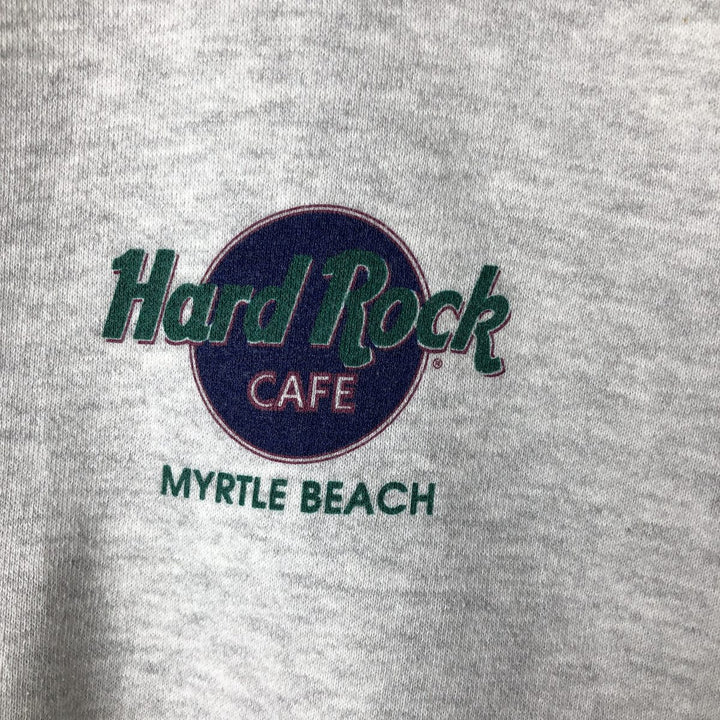 90'S Hard Rock Cafe Advertising Sweatshirt, Men's, Size XL, Vintage polyester gray type Vintage Second Hand