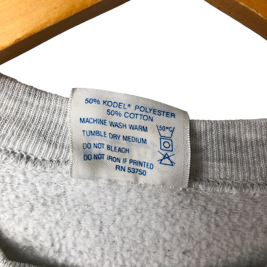 Vintage 90'S Tee Jays Parody Print Sweatshirt, Men's, Size XXL polyester gray type Vintage Second Hand