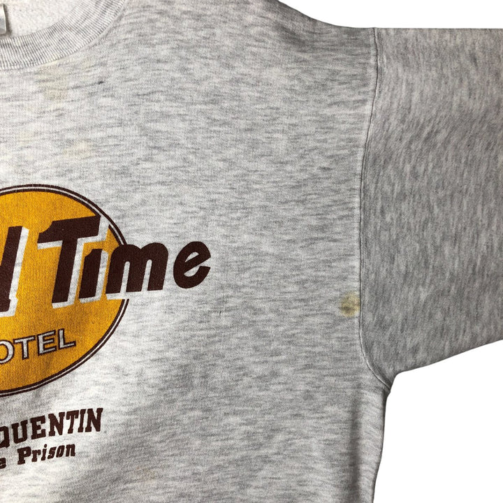 Vintage 90'S Tee Jays Parody Print Sweatshirt, Men's, Size XXL polyester gray type Vintage Second Hand