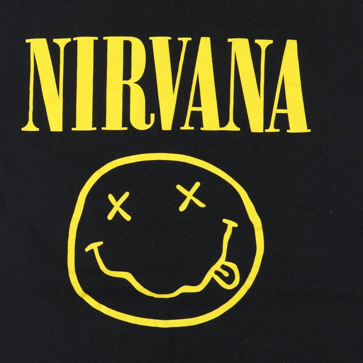 NIRVANA Nirvana Band T-shirt, Band T, Men's XL size unclear black type Vintage Second Hand